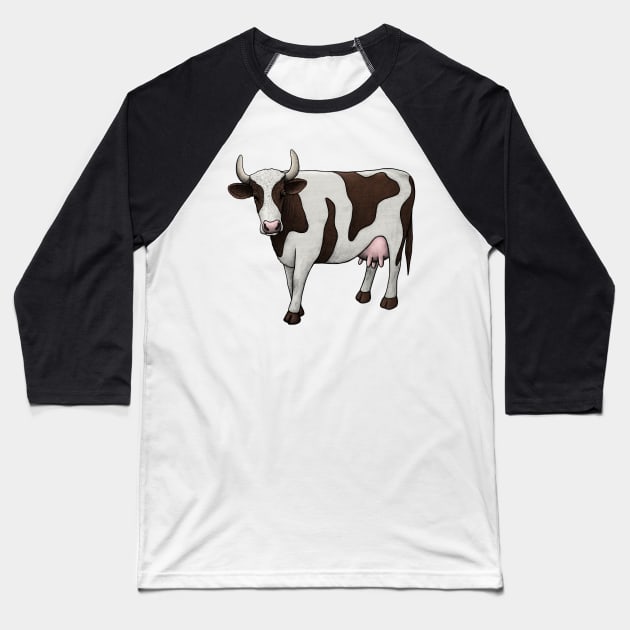 Cow Baseball T-Shirt by Akman